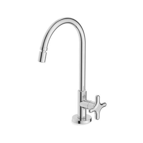 Torneira de Bancada para Cozinha Celite Cross Bica Alta Móvel c/ Arejador Articulável Cromada