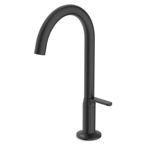 Torneira para Lavatório de Mesa Bica Baixa Design Preto Matte Celite B5022CGR00