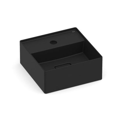 Cuba de Apoio Roca Terra T7 Quadrada c/ Mesa 30x30 Matte Black