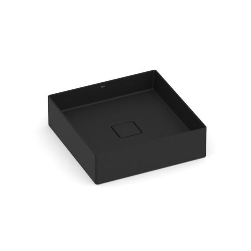Cuba de Apoio Roca Terra T5 Quadrada 40x40 Matte Black