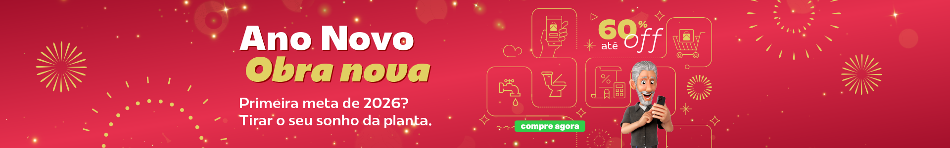 Banner - 1.0 Ano Novo, Obra Nova