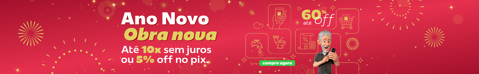 Banner - 1.0 Ano Novo, Obra Nova