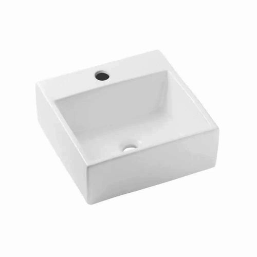 Cuba de Apoio Quadrada Branco 35x35cm Basic Q6 - Celite