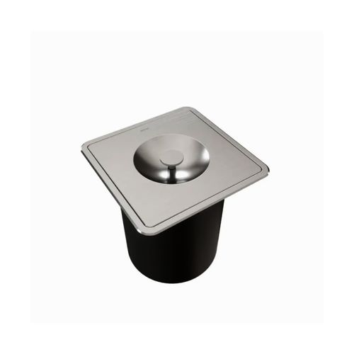 Lixeira de Embutir Docol Massima Inox Quadrada 6 Litros Cromada