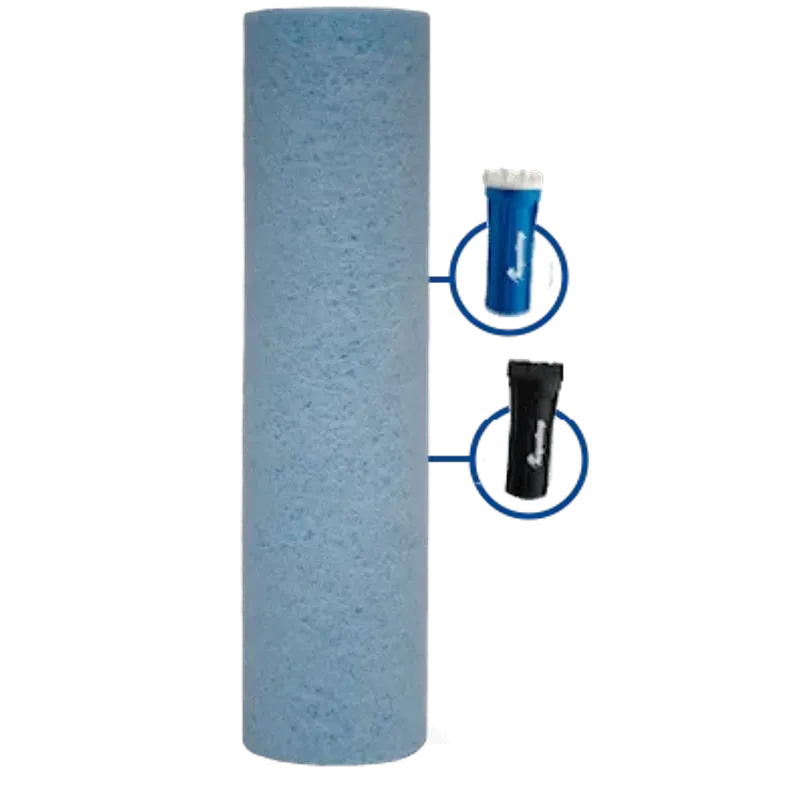 Refil Filtro Ponto de Entrada FPE-01R Acqualimp Azul/Preto Refil Filtro Ponto de Entrada FPE-01R Acqualimp Azul/Preto