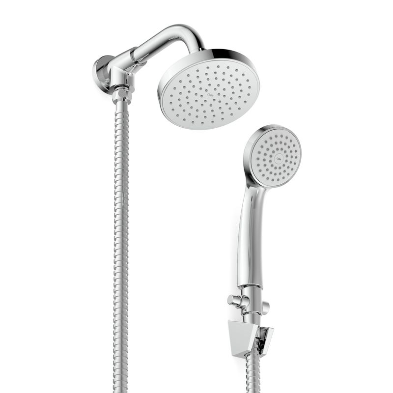 Chuveiro Basic 120mm com Braço de Parede Cromado Celite